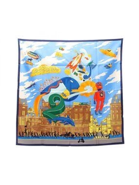 Hermes Scarf Carre 90 Parade Multi Silk